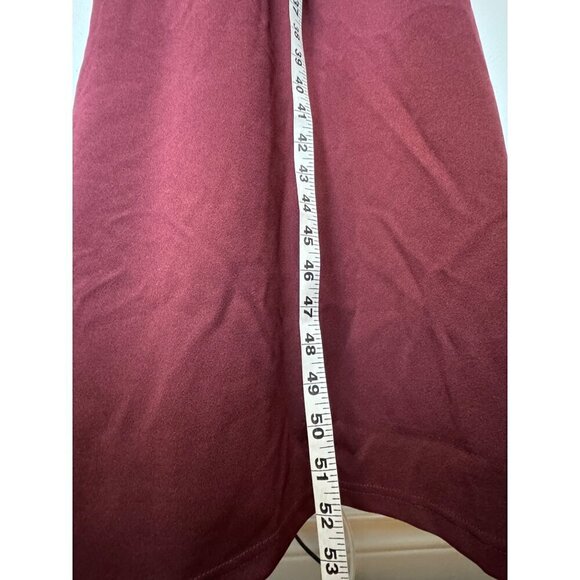 BUPT Maxi Bodycon One-Shoulder Burgundy Formal Dress SZ S NEW - Picture 4 of 8